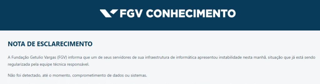 Ataque cibernético à FGV interrompe sistemas e impacta concursos como o do IBGE