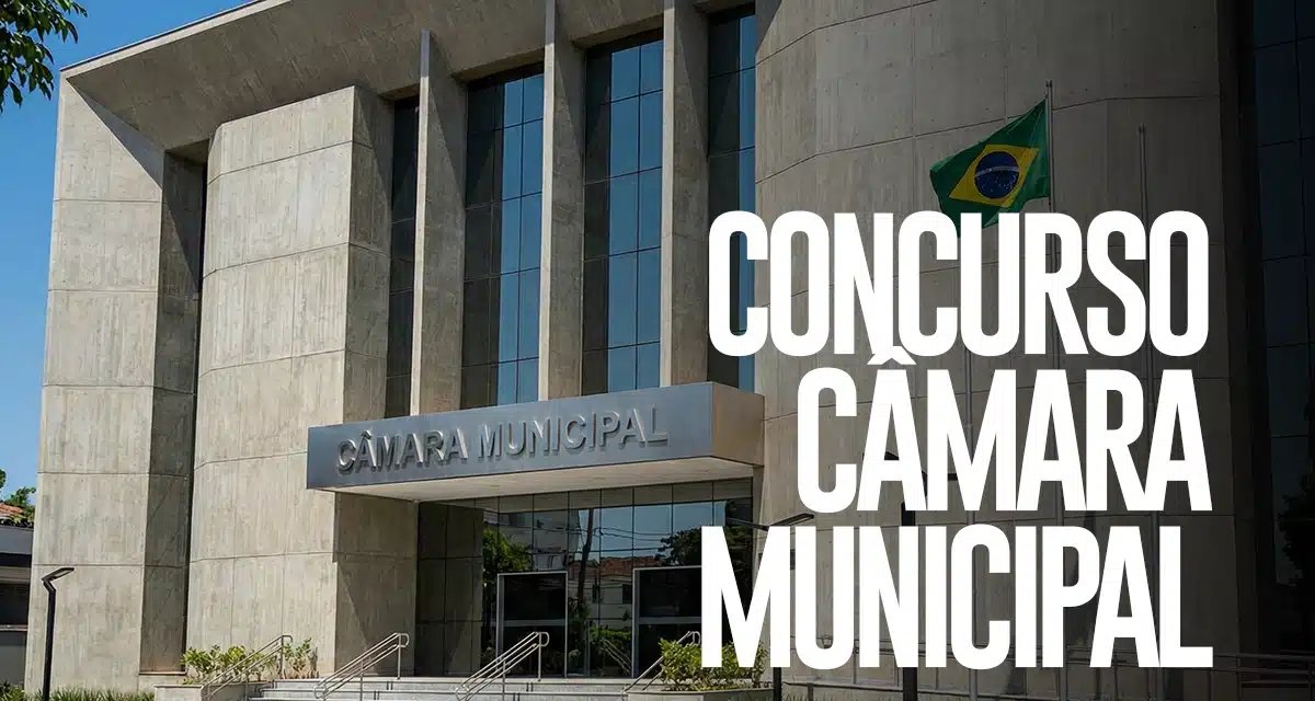Concurso da Câmara Municipal reabre inscrições com salários de até R$ 11,9 mil
